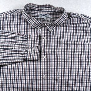 Duluth Trading Co Shirt Mens 4XL Multicolor Plaid Relaxed Fit Button‎ Down